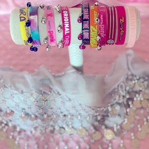 Zumba bundle: bracelets and coin skirt.